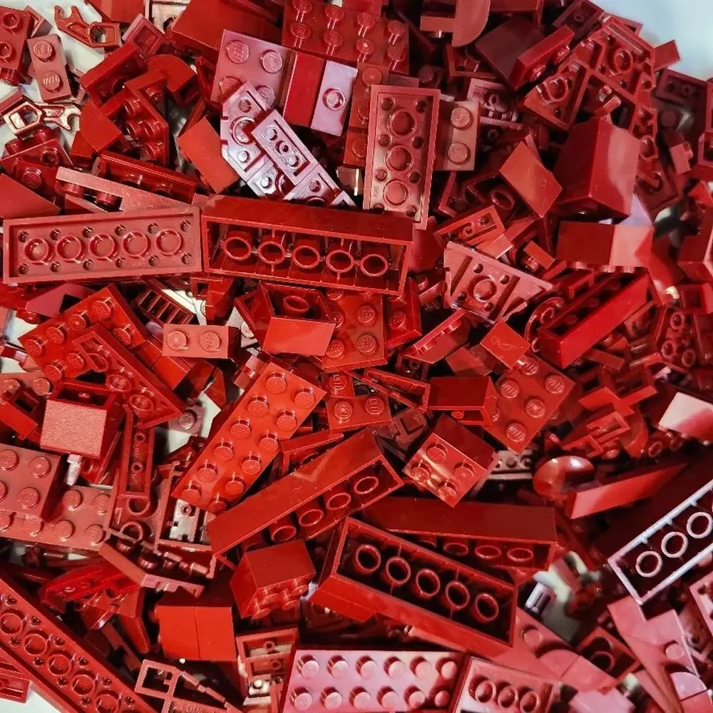 Bulk Lego: Deep Reddish-Brown - Sorted By Color, 12oz, Bricks, Flats, Studs